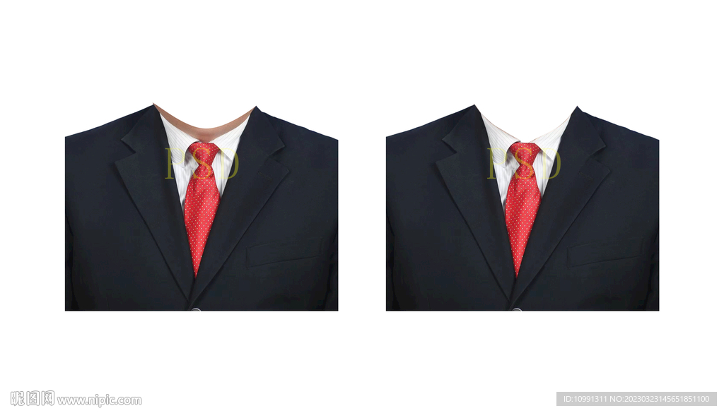 黑西装红领带 男