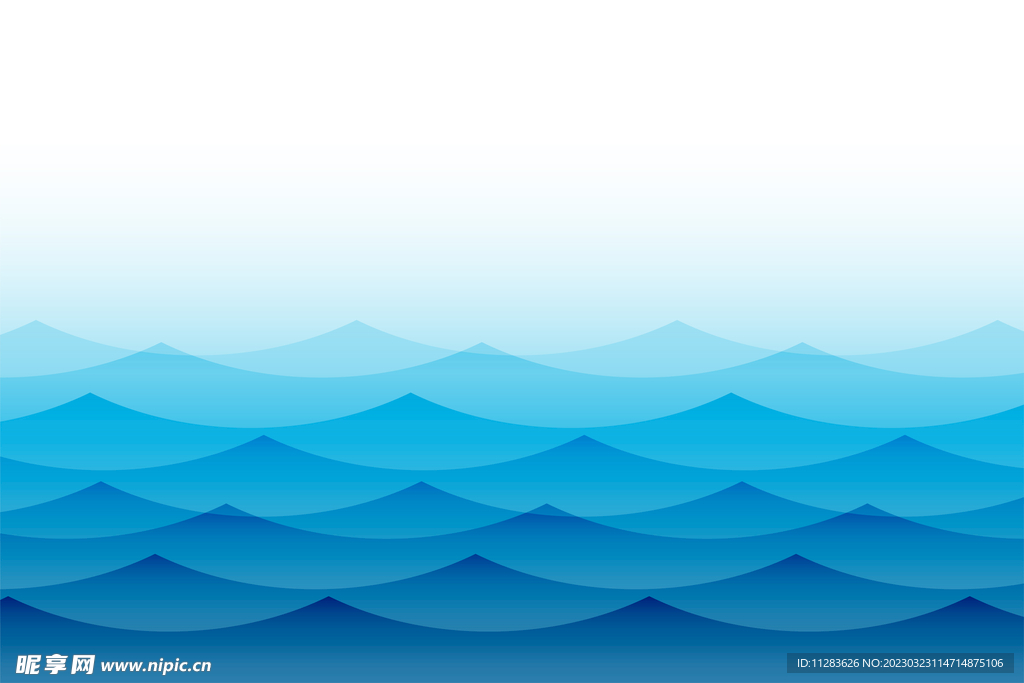 蓝色波浪背景