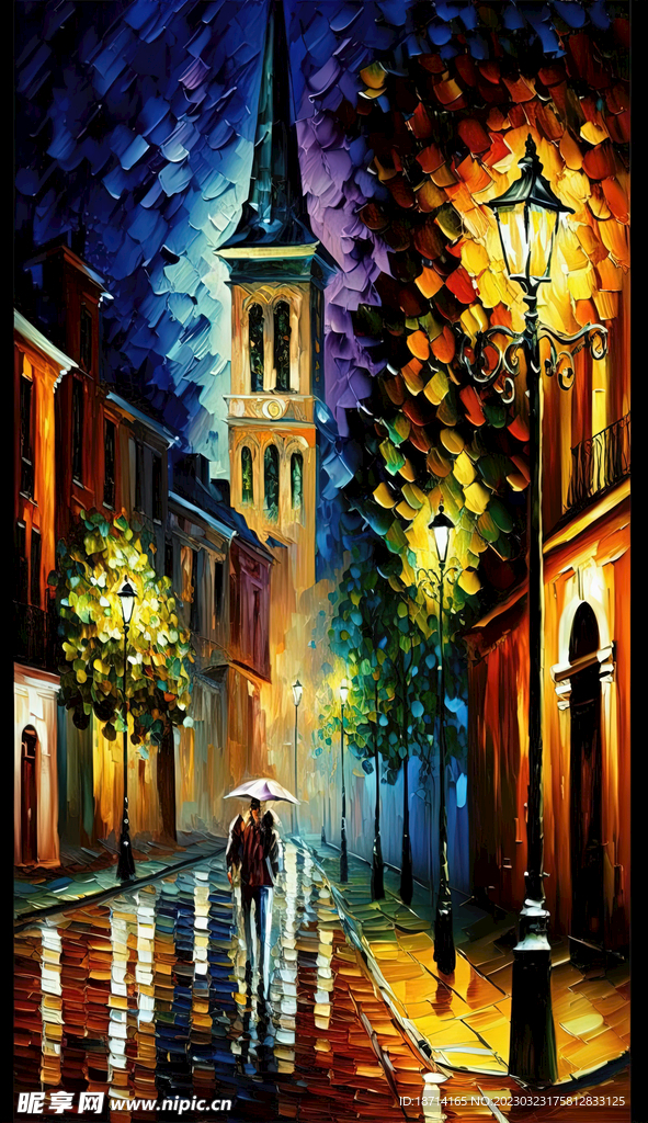 雨夜街道
