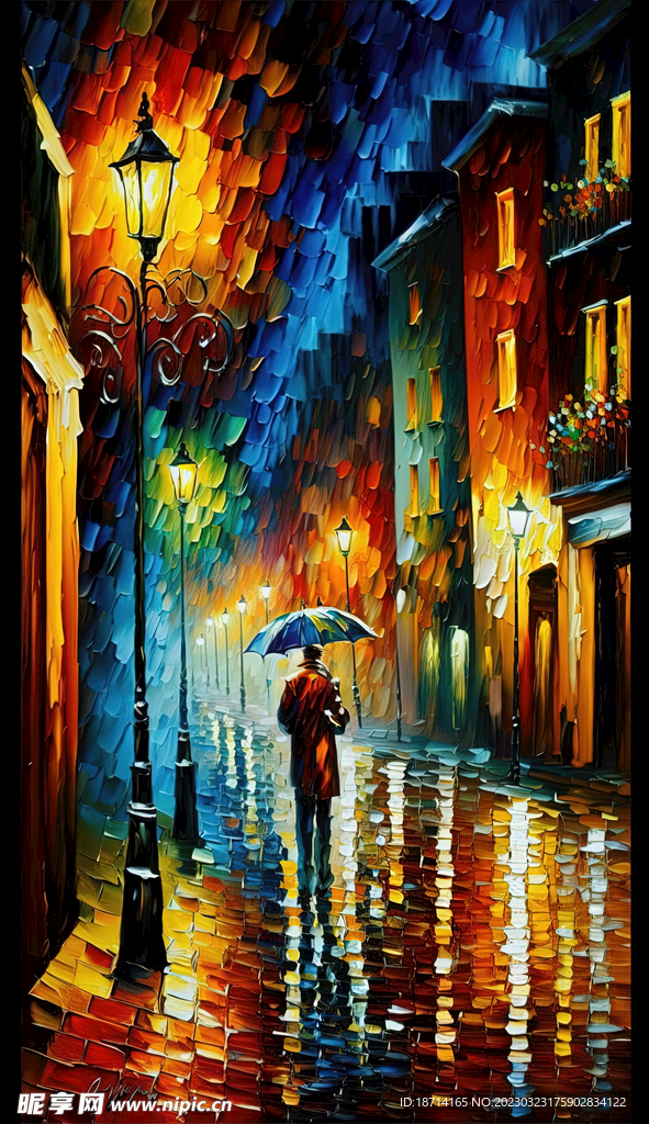 雨夜街道