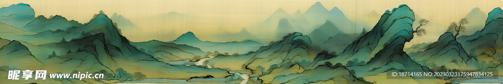 国画山水画