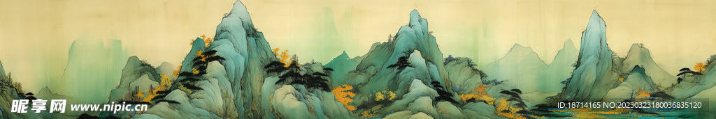 国画山水画