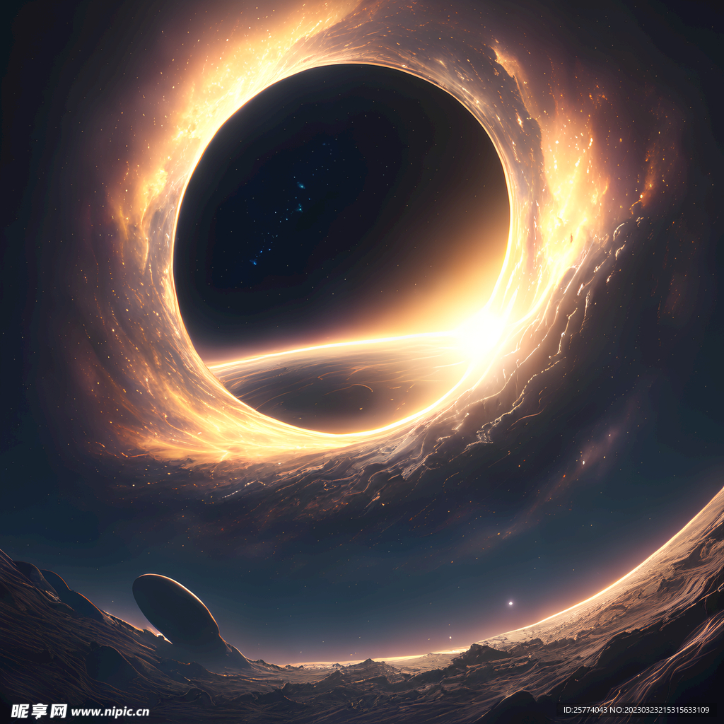 黑洞下的星海