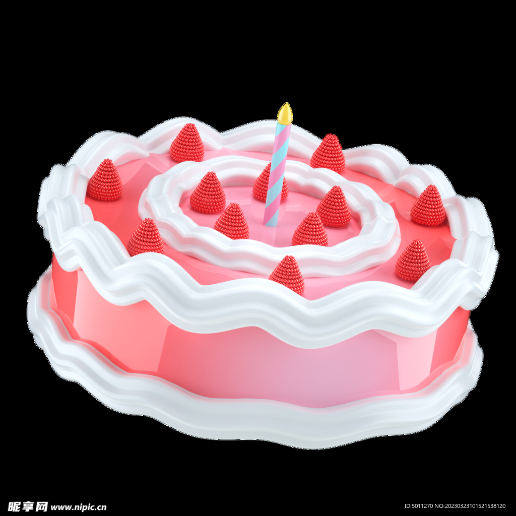 粉色蛋糕 png