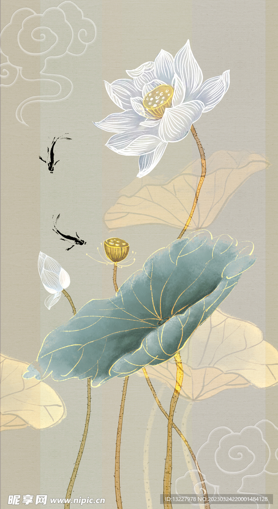 荷花 古风