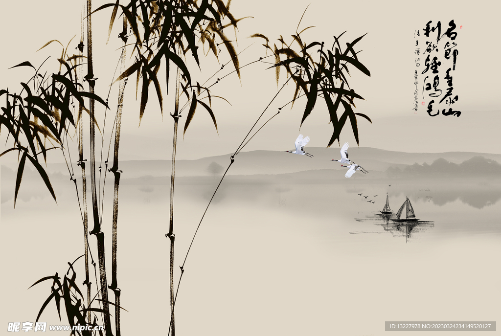 古风背景 竹子