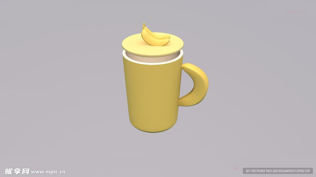 C4D模型茶杯
