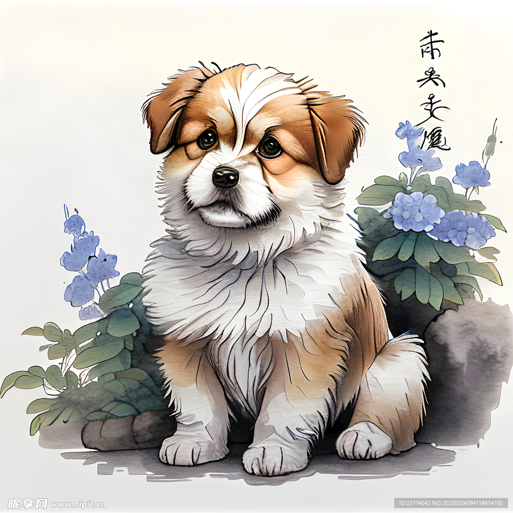 小狗插画