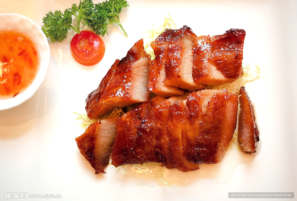 蜜汁猪颈肉 