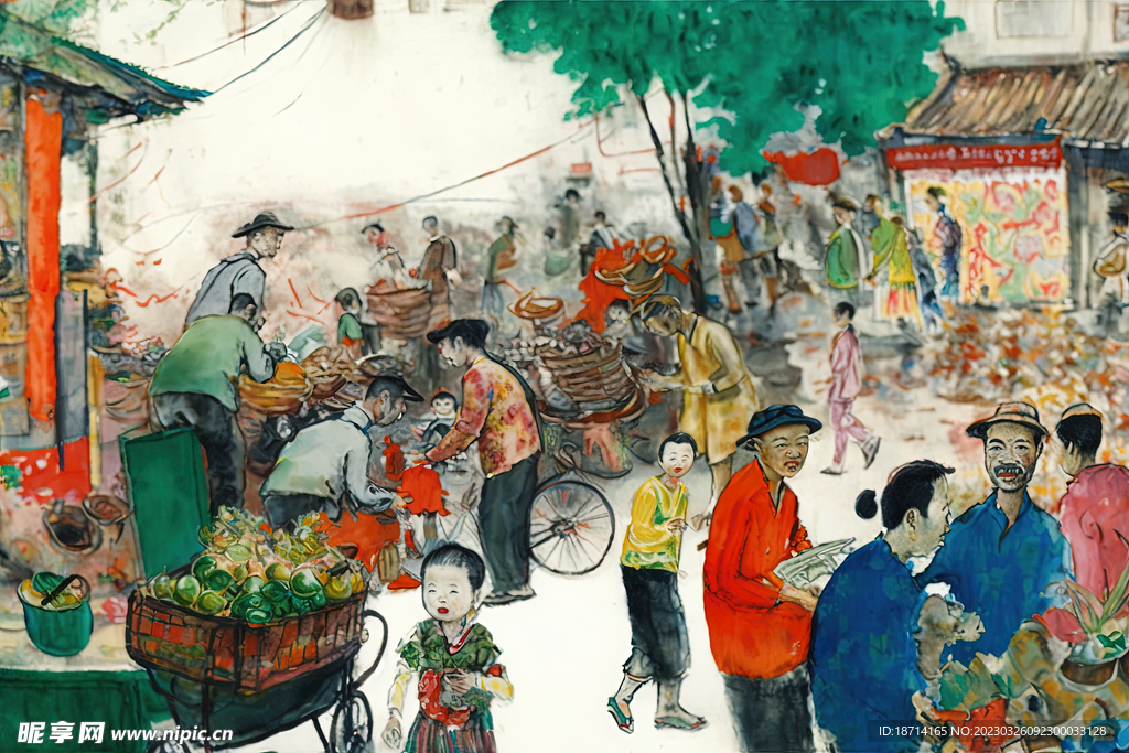 国画农贸市场