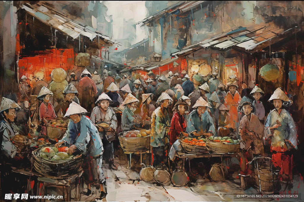 国画农贸市场