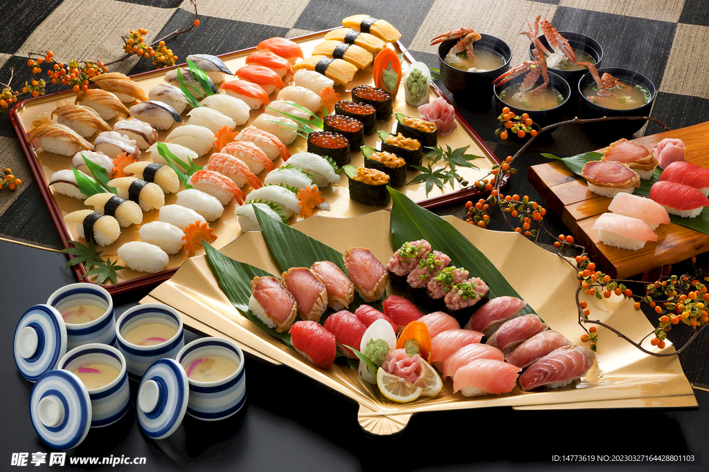 日本料理大拼盘