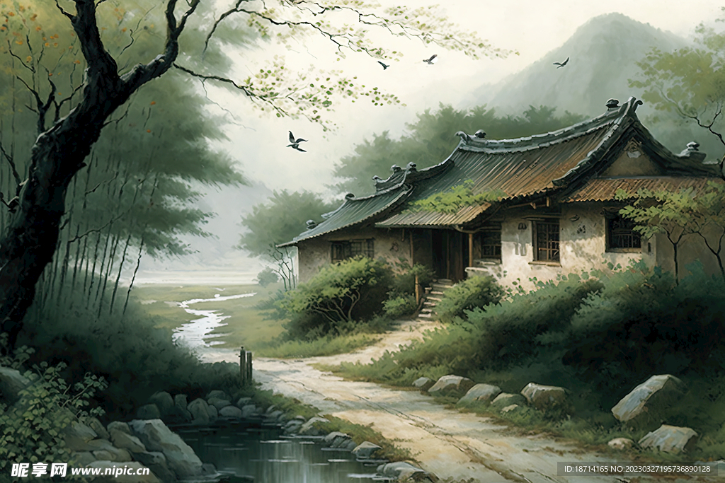 国画早春