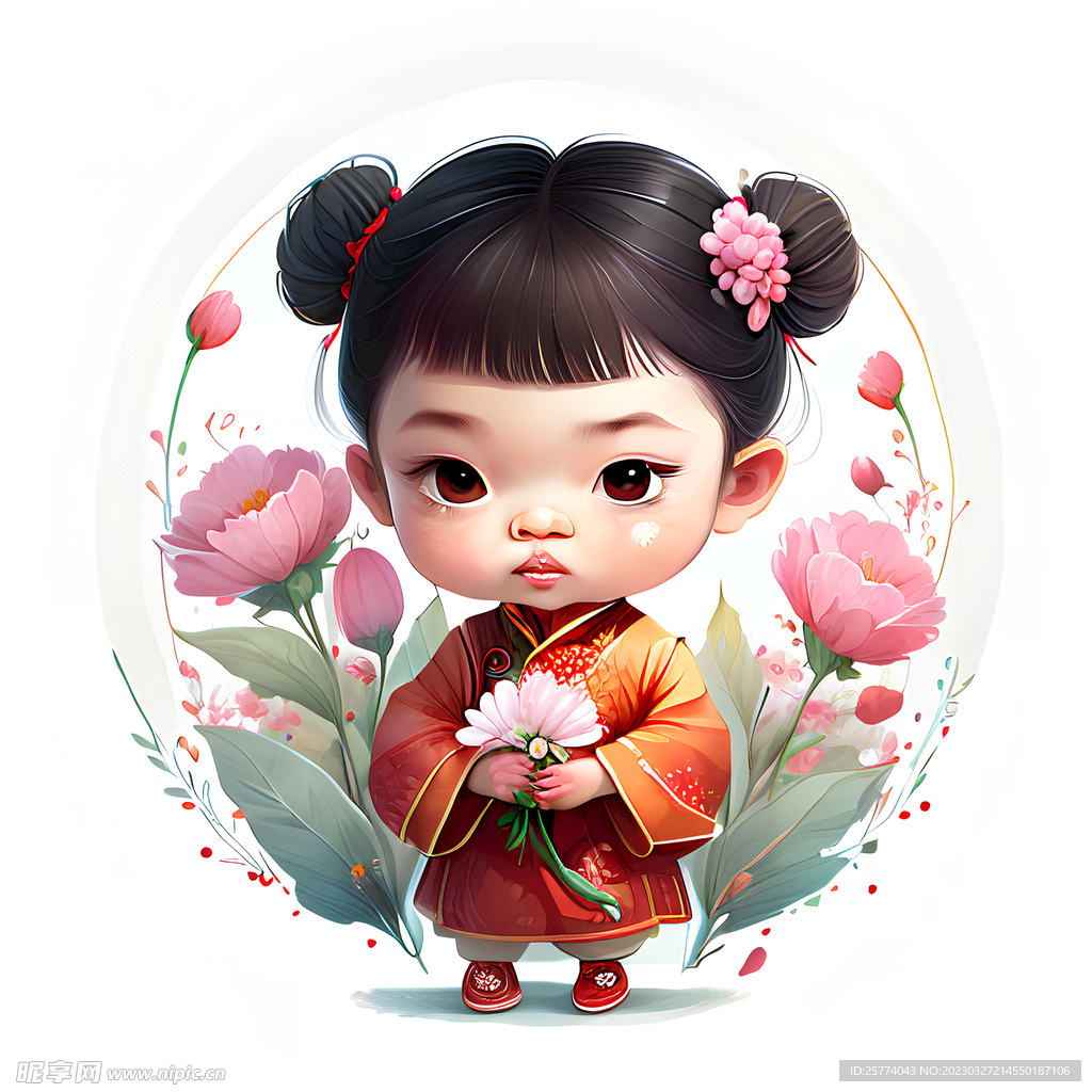 小姑娘插画