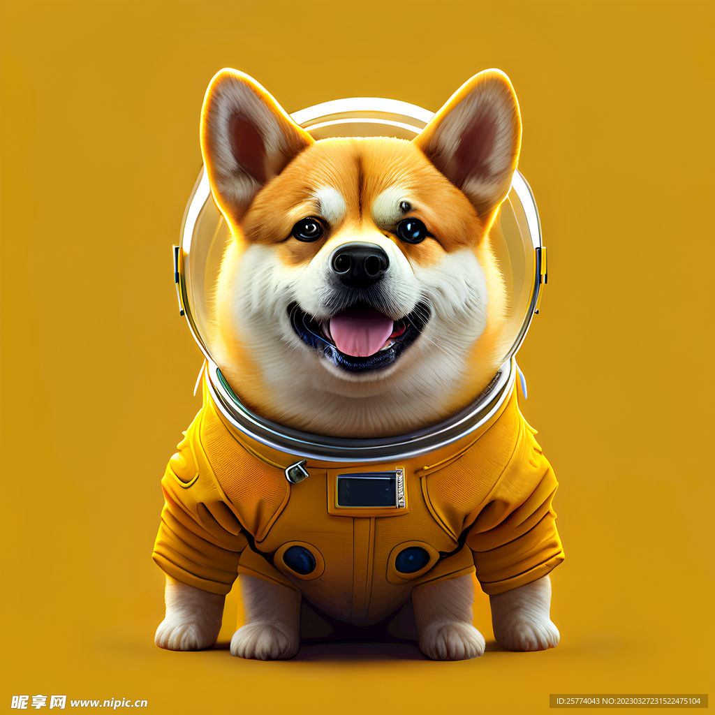 黄色太空狗