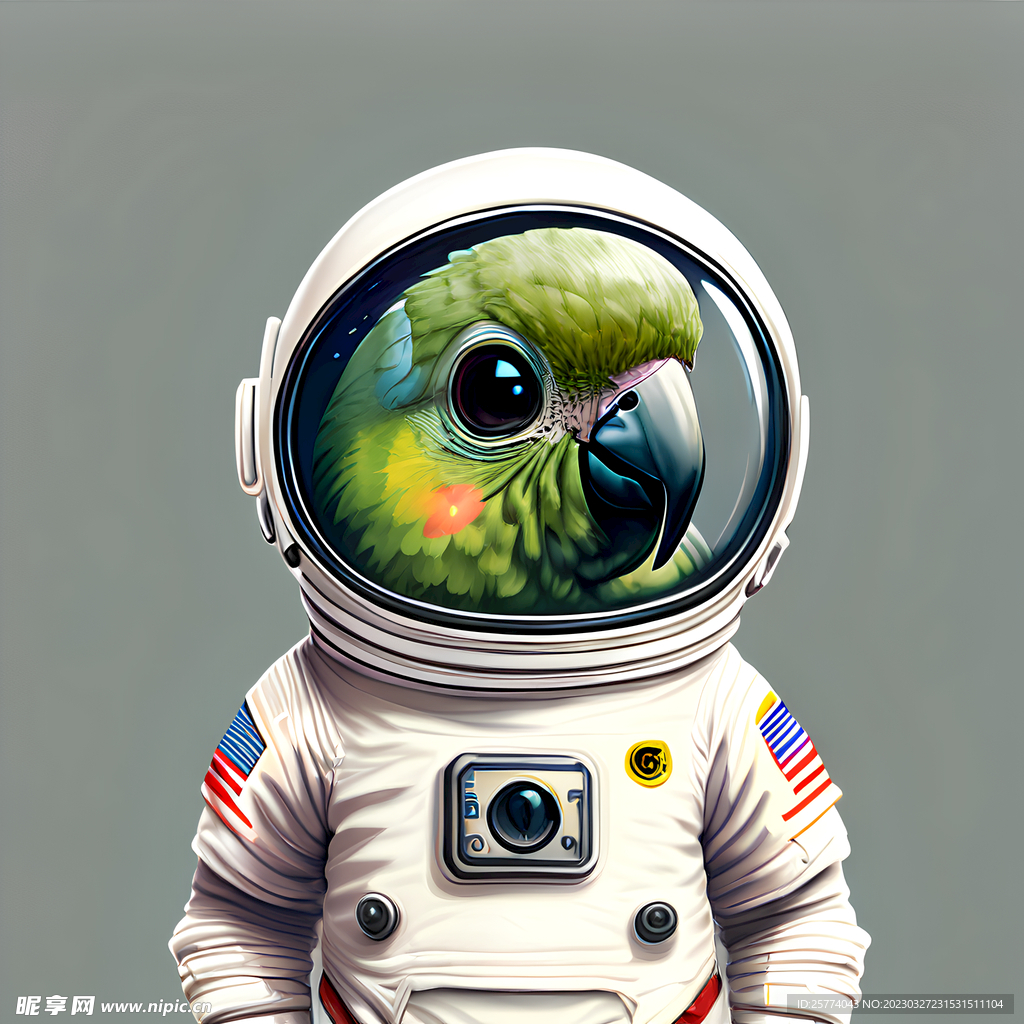 鹦鹉卡通插画
