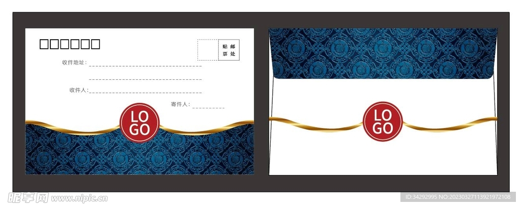 信封设计 商务信息 地产建筑