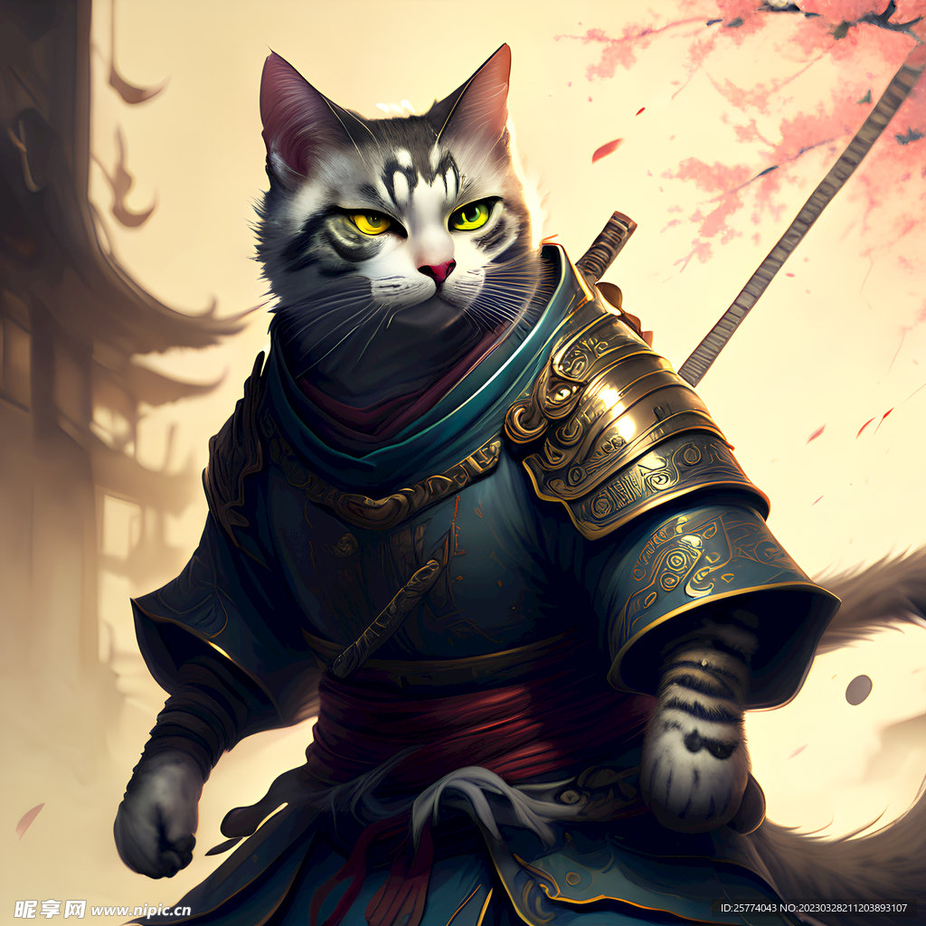 国潮武士猫