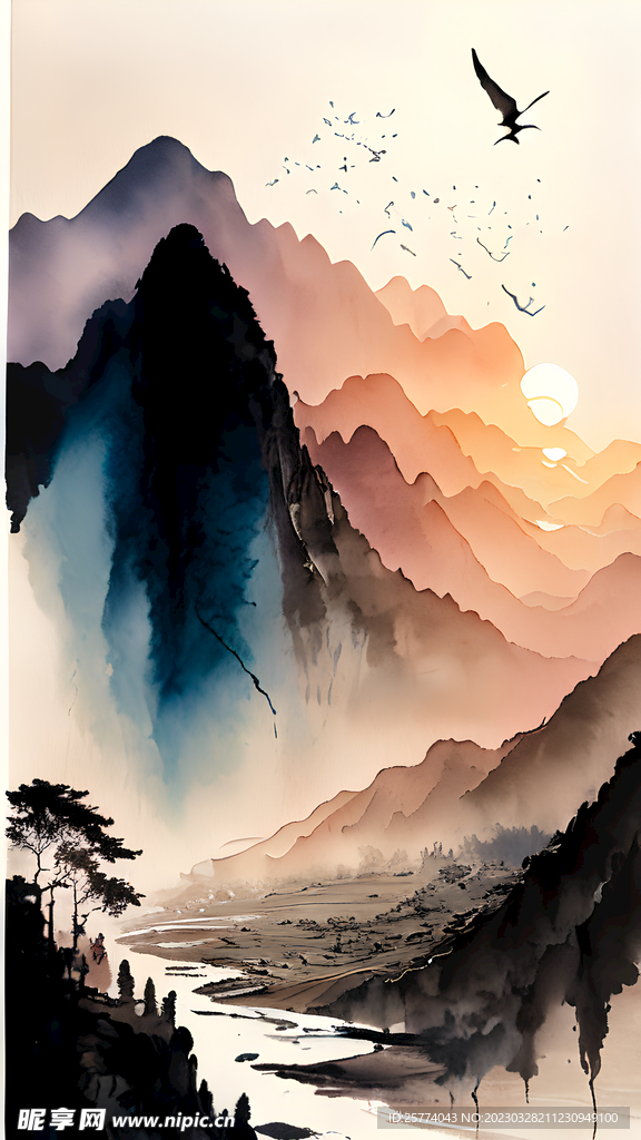 国风山水