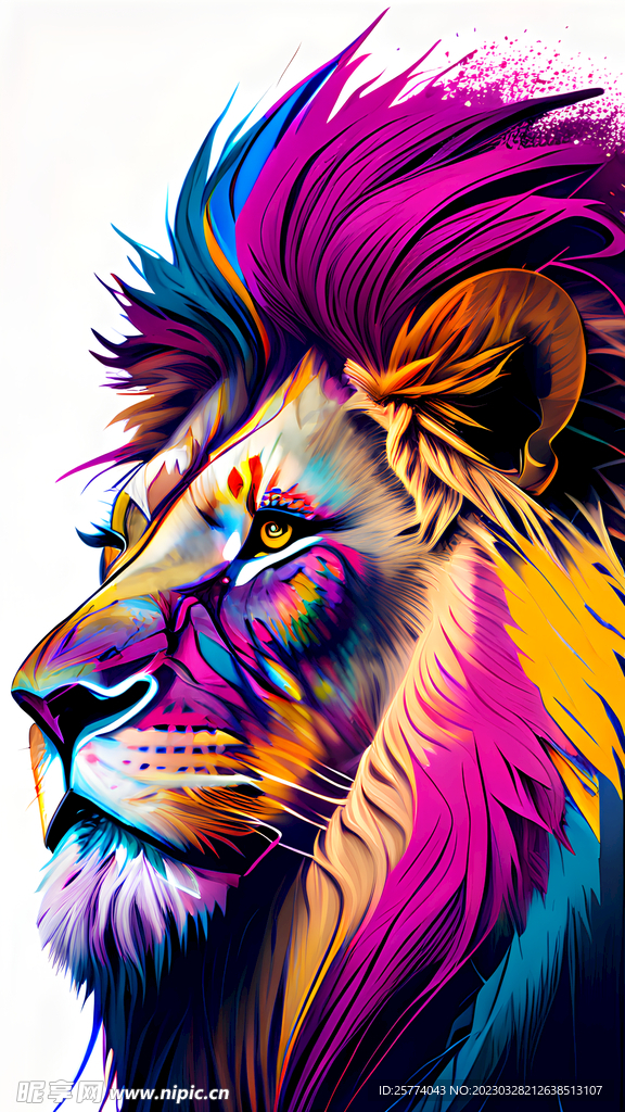 狮子插画