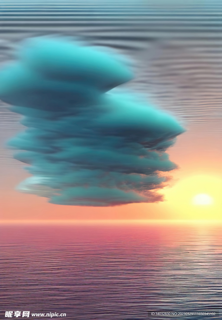 蓝色云彩