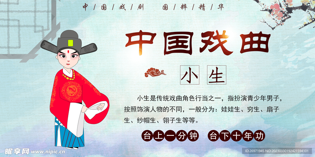 中国国粹戏曲展板