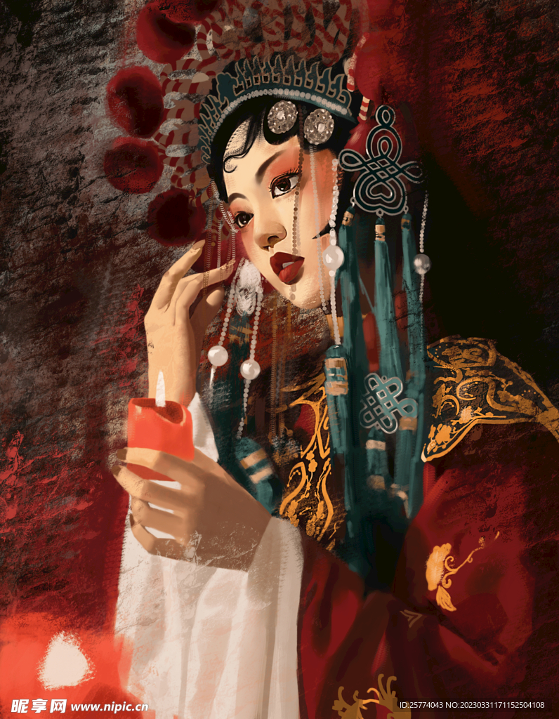 京剧人物插画