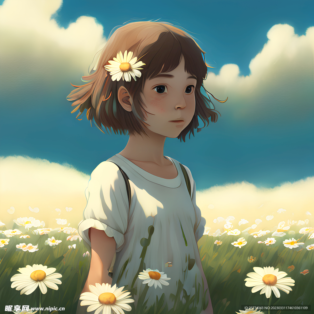 小姑娘插画