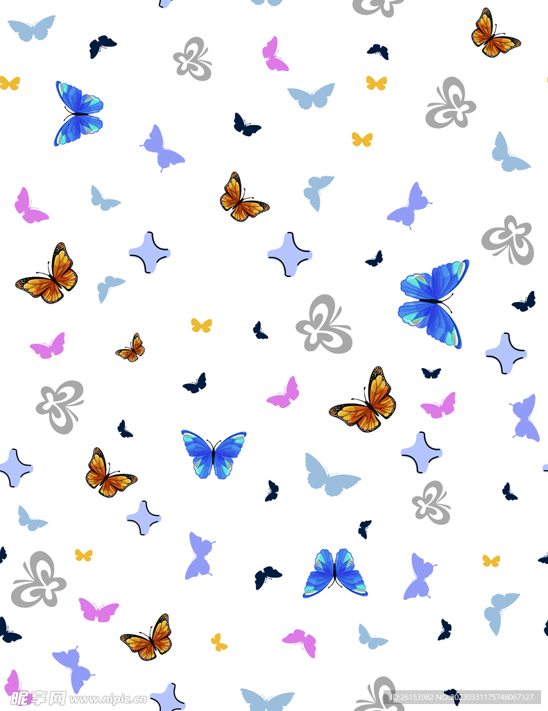 扫描泳衣蝴蝶