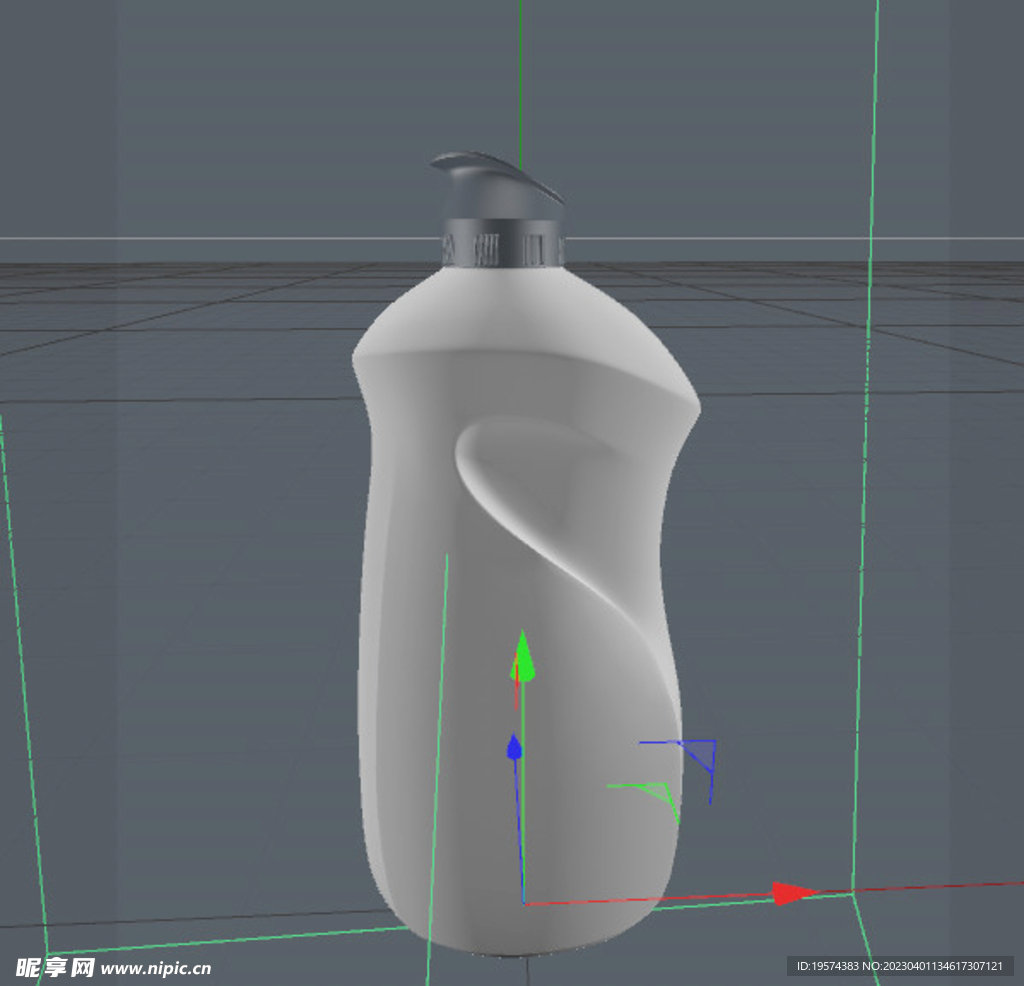 C4D模型洗衣液瓶子