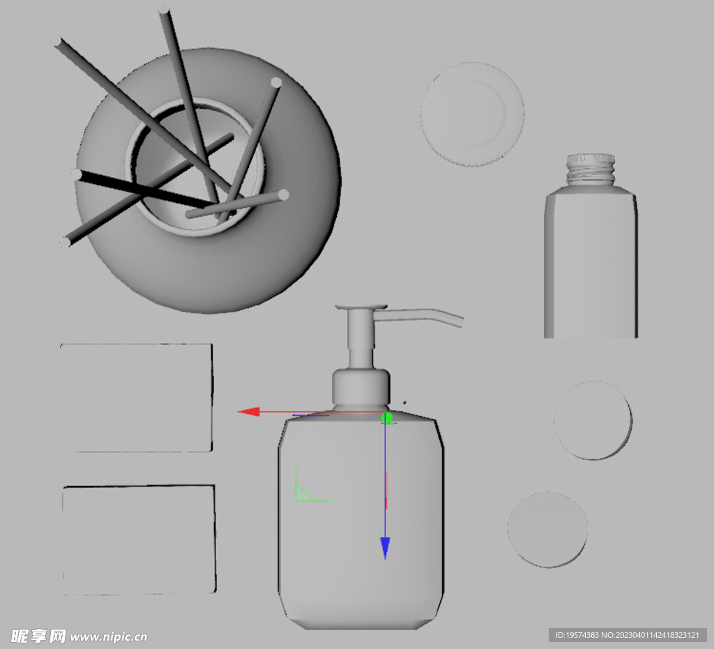 C4D模型香薰