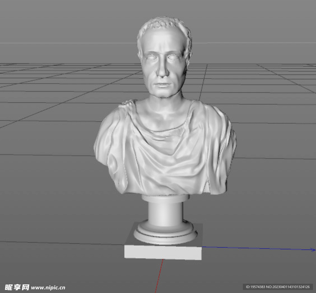 C4D模型雕塑 