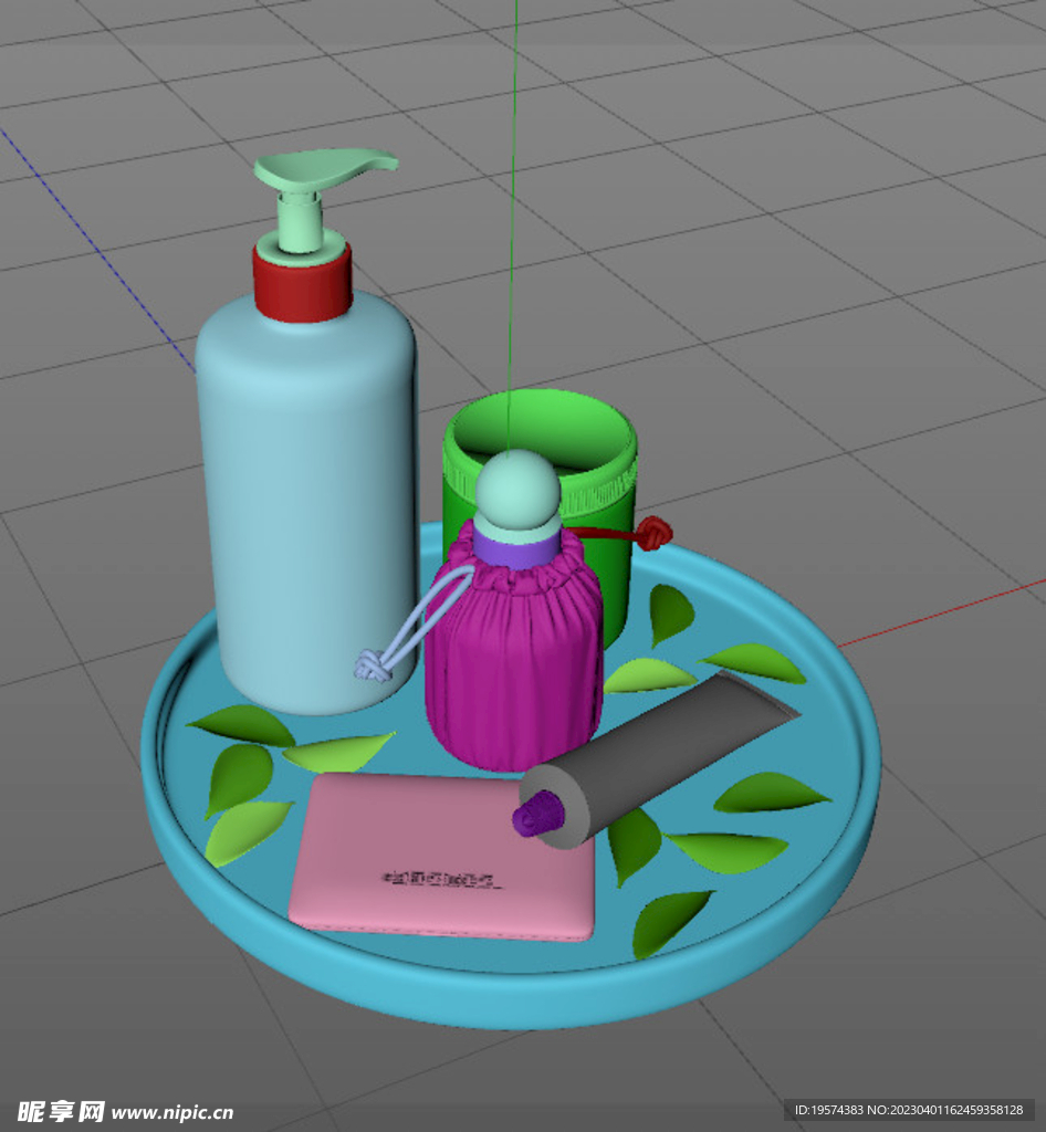 C4D模型 洗发水 