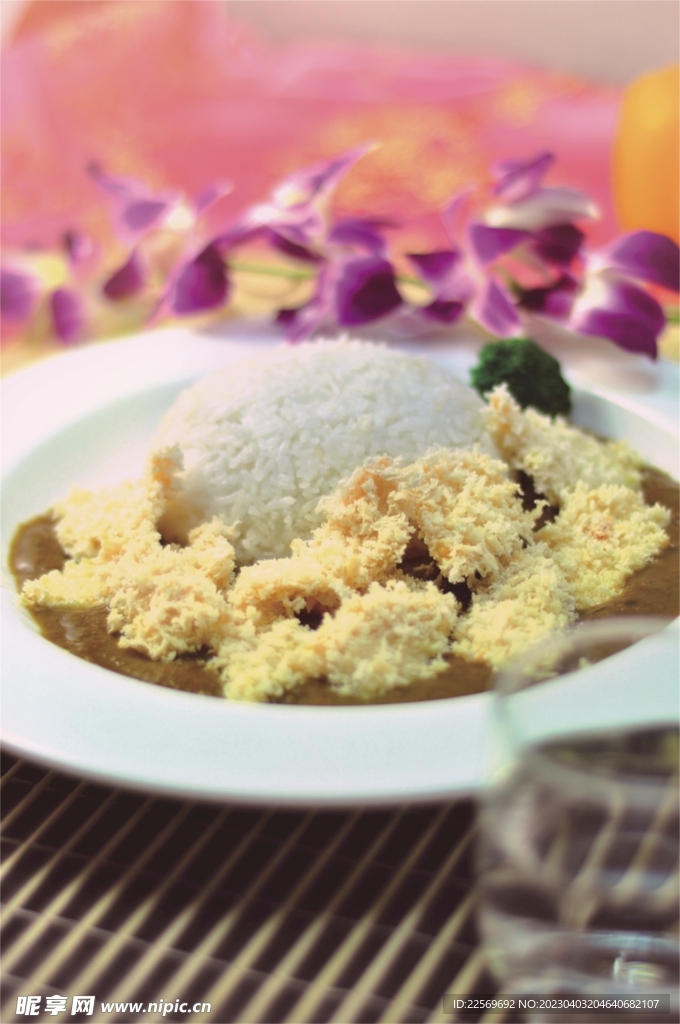 香炸鸡排咖喱饭