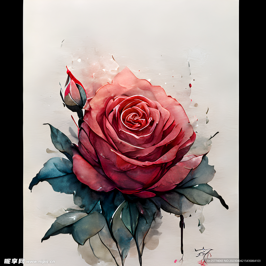 红色玫瑰花