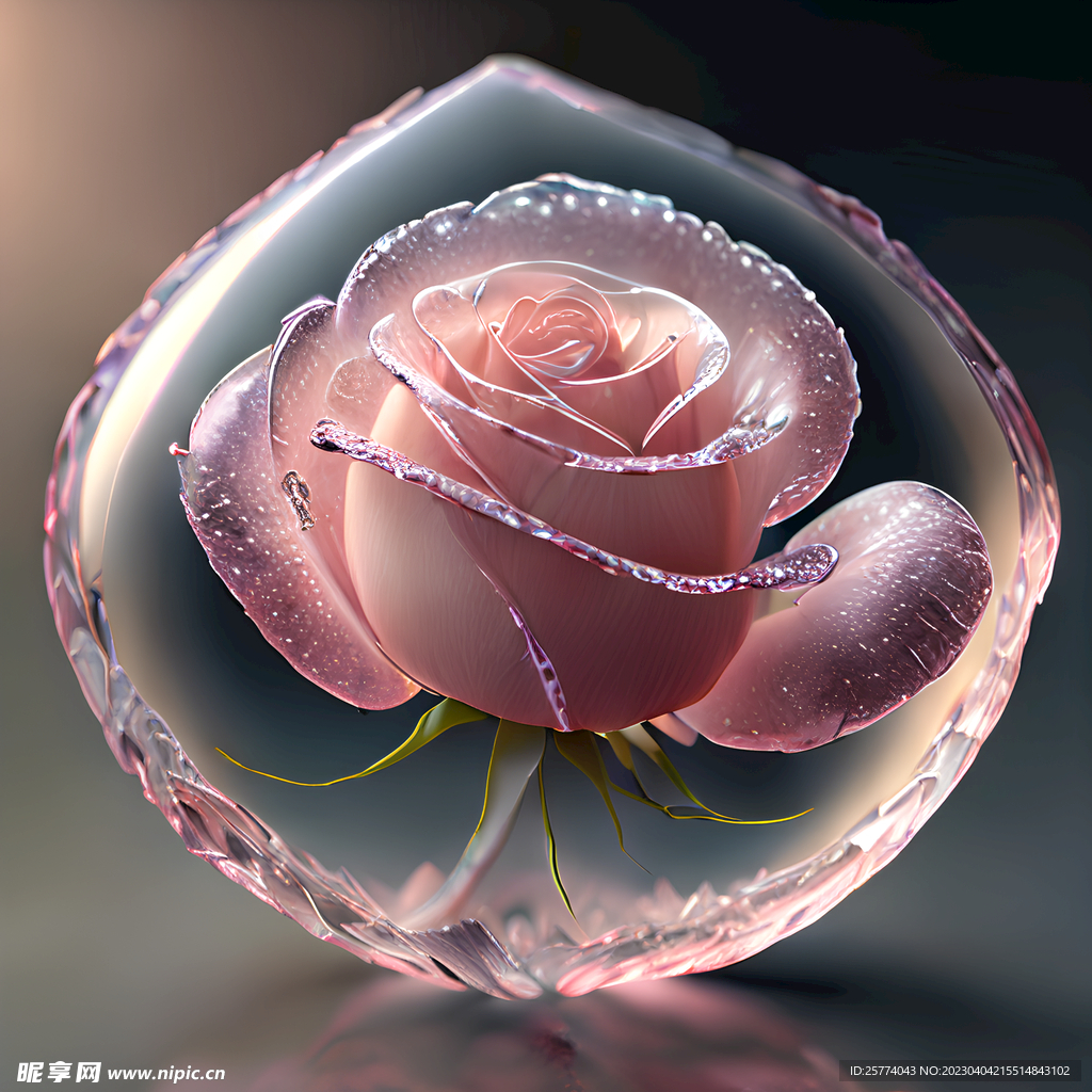 粉色玫瑰花