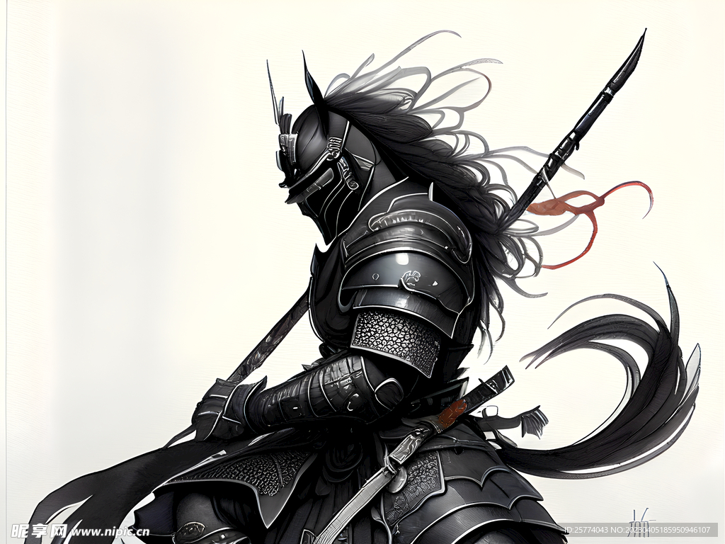 武士插画