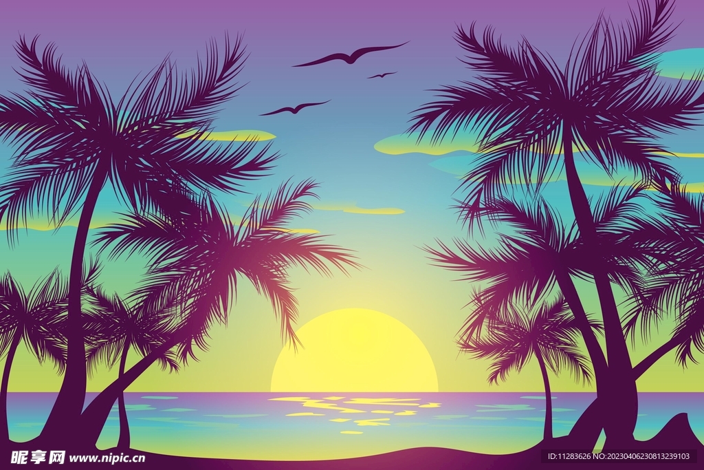 椰树背景