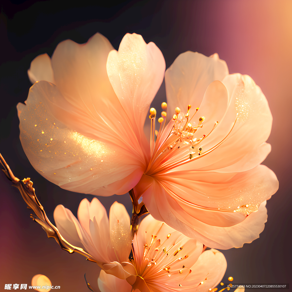 金色杏花