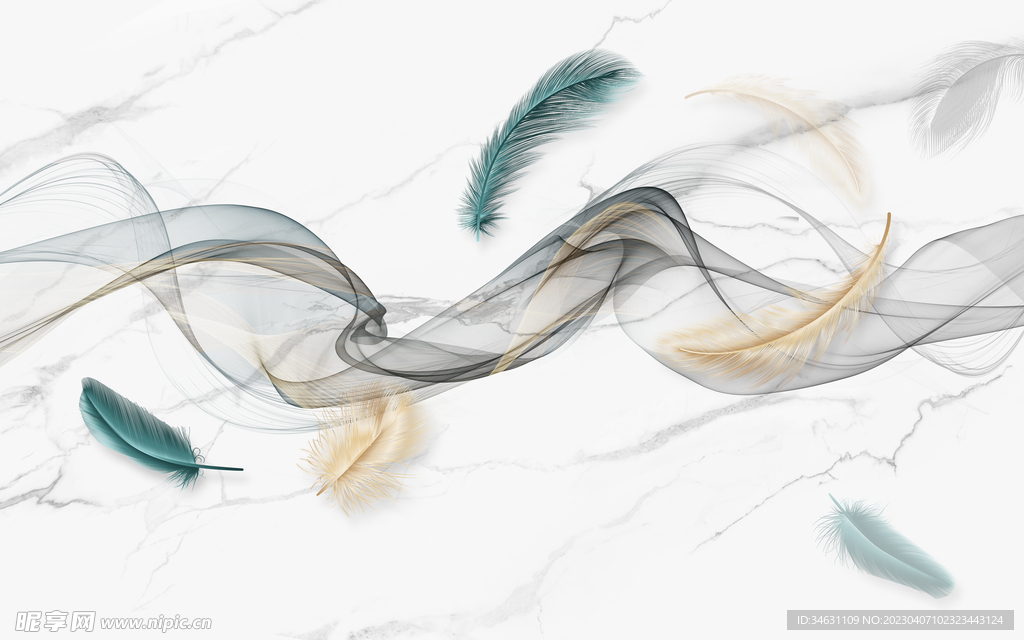 羽毛大理石