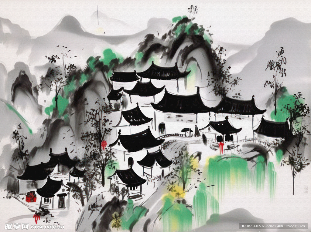 山村早春