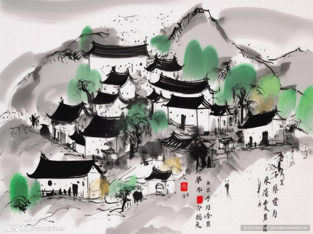 山村早春