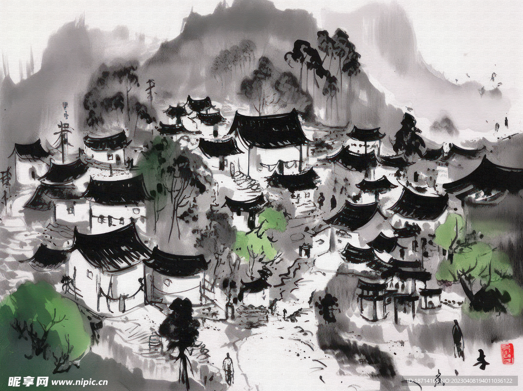 山村早春