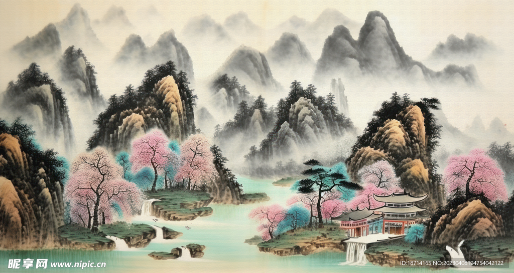 早春山水