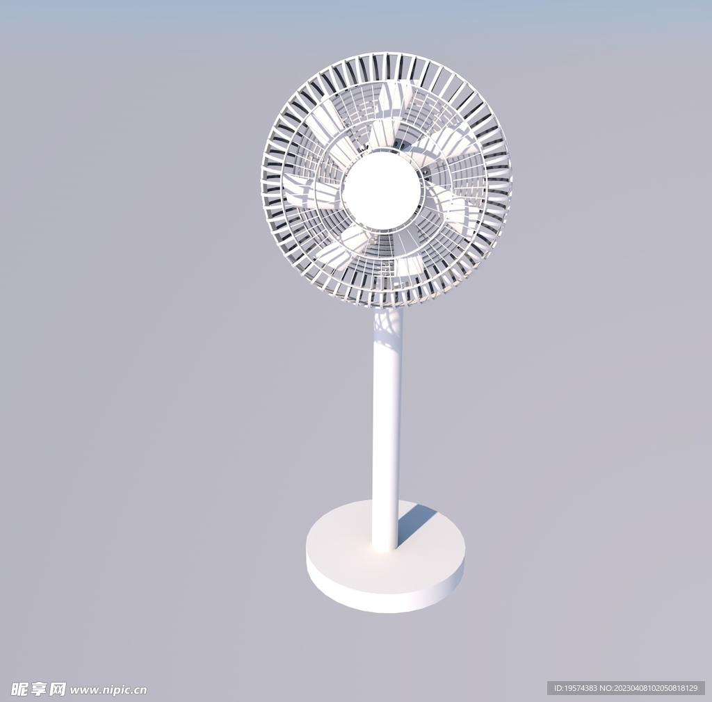 C4D模型 电风扇