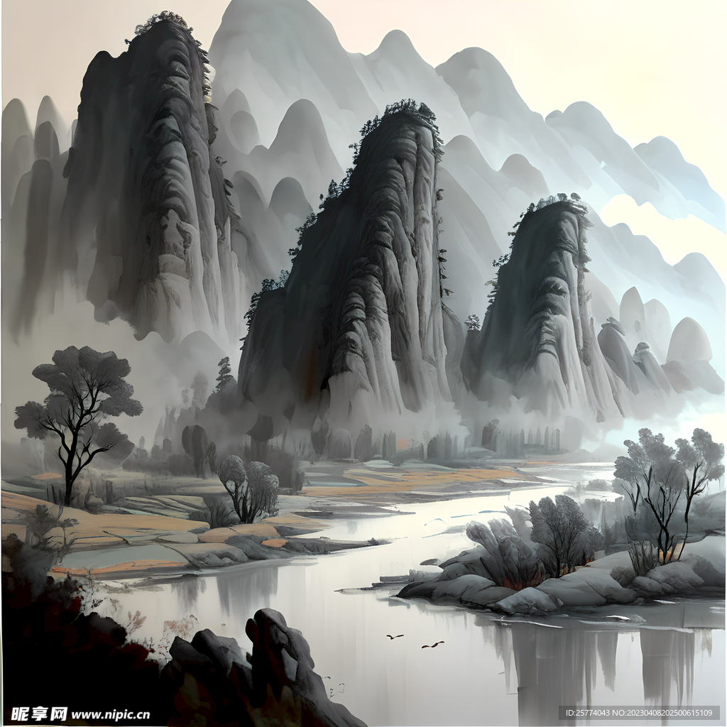 中国风山水