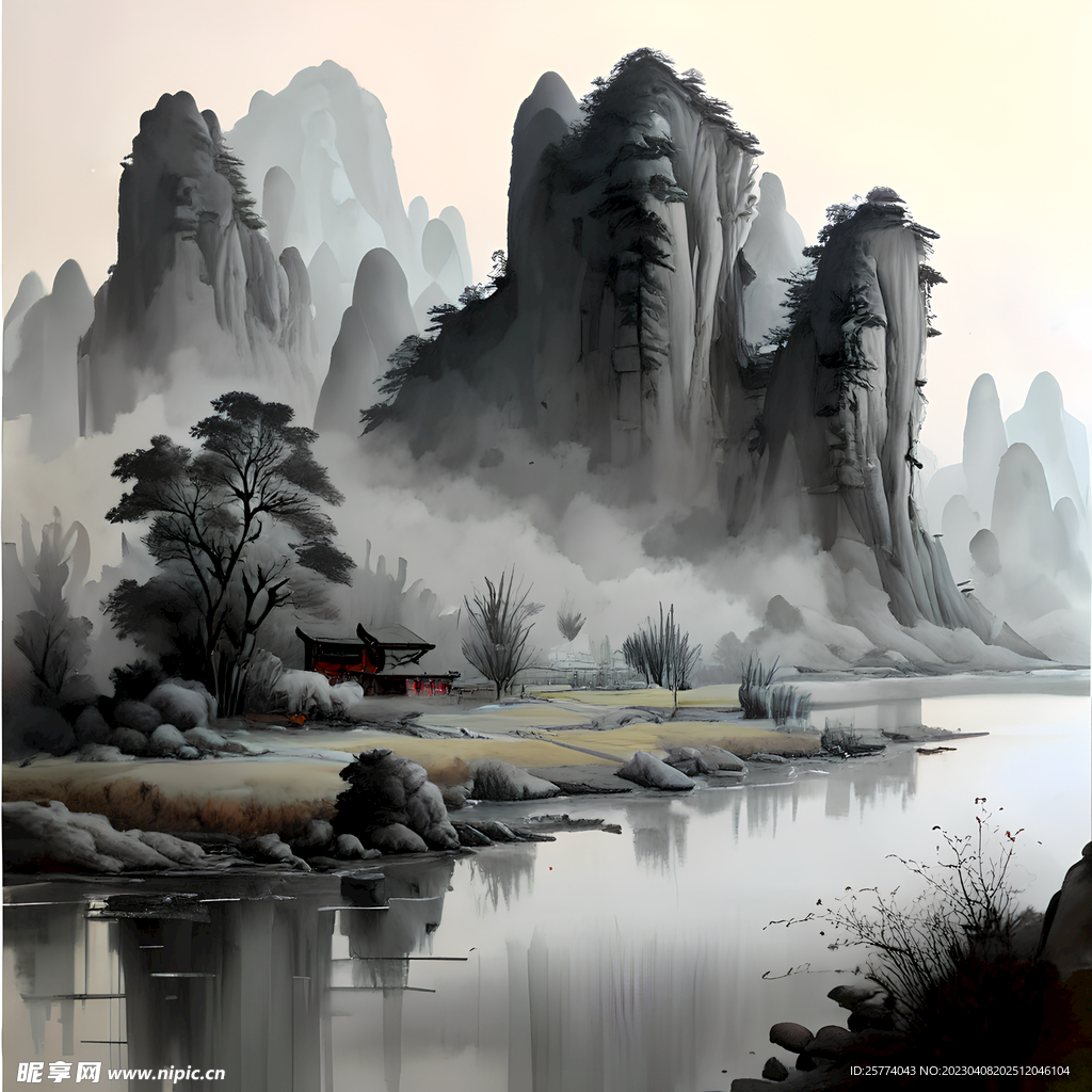 中国风山水