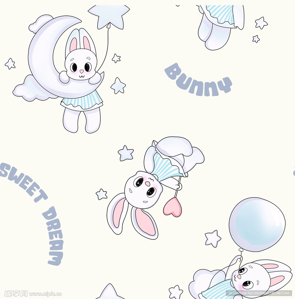 兔子 气球 字母