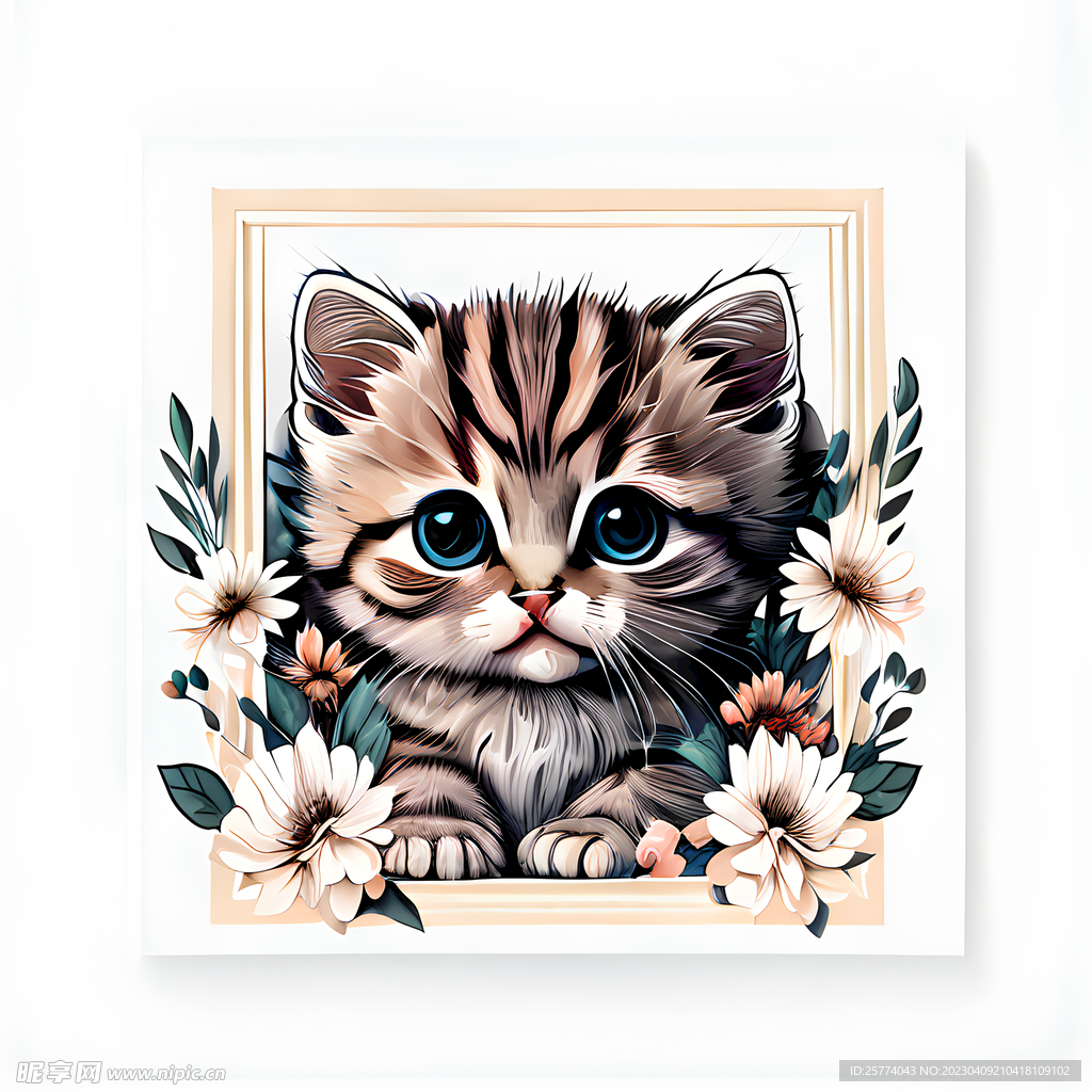小猫插画