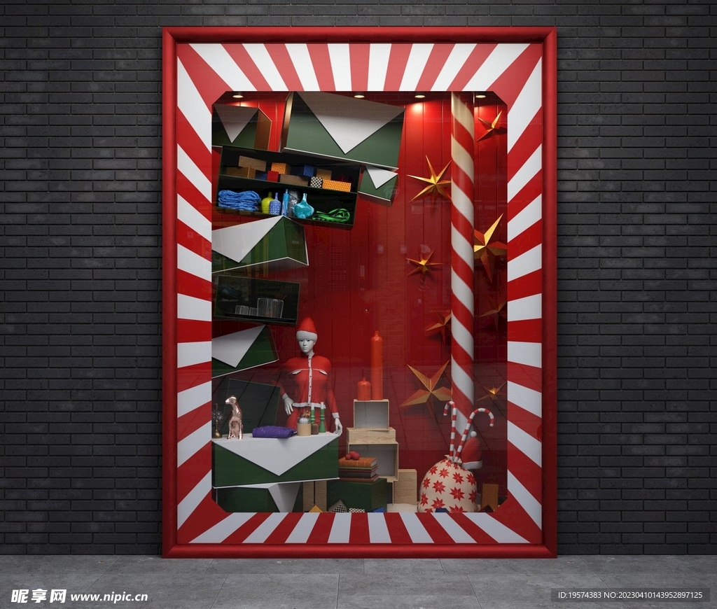 C4D模型橱窗